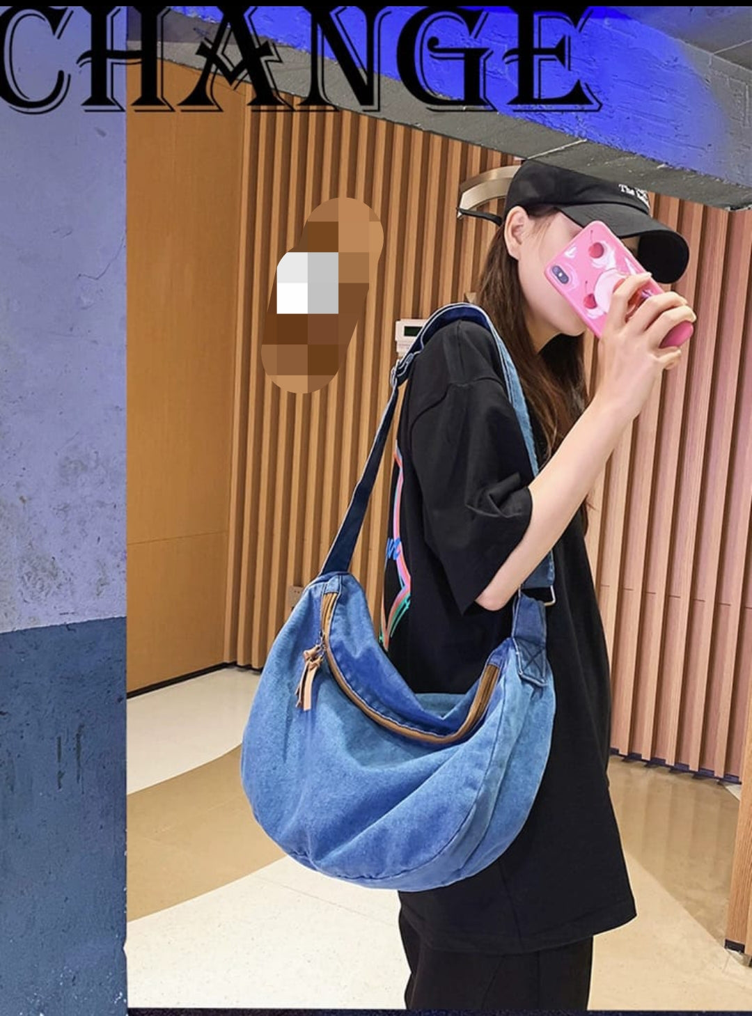 🥰 Denim Shoulder Bag