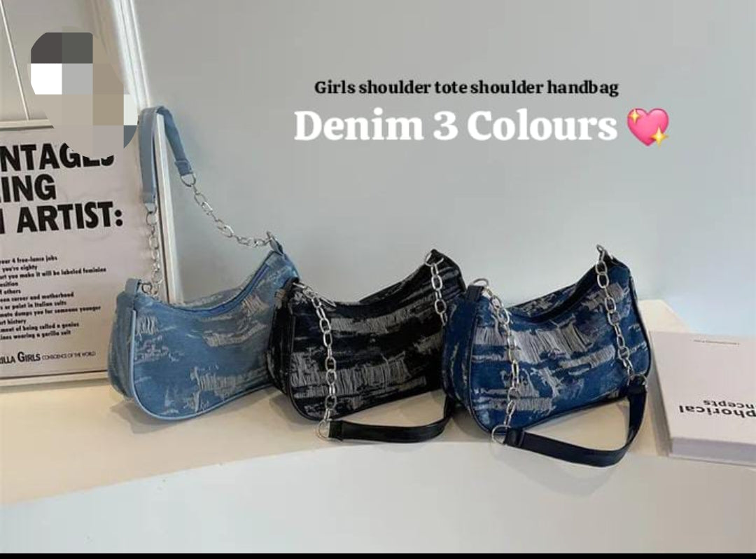 😀 Denim Tote bag