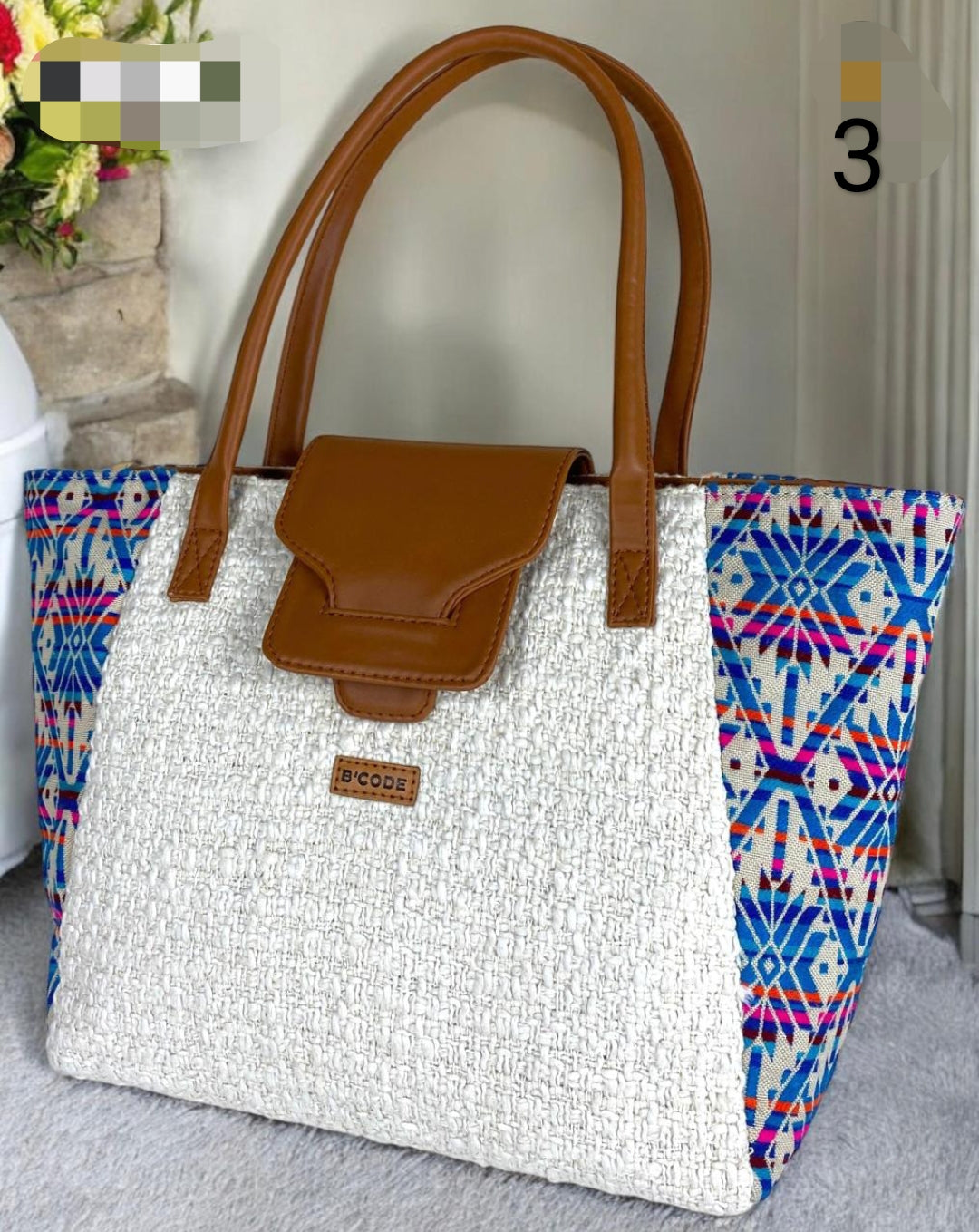 😍BasketWeave Tote bag