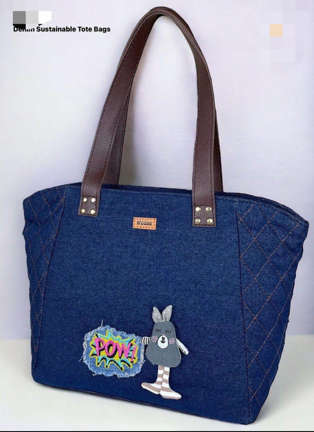 Denim Tote Bag ❤️