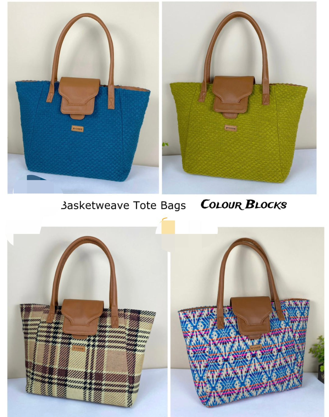 😍BasketWeave Tote bag